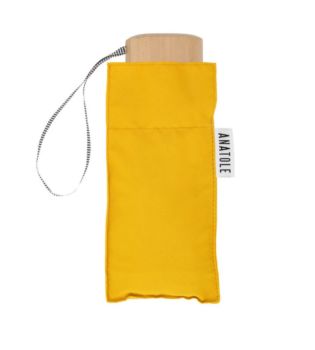 Mini parapluie jaune moutarde – micro & solide – martin