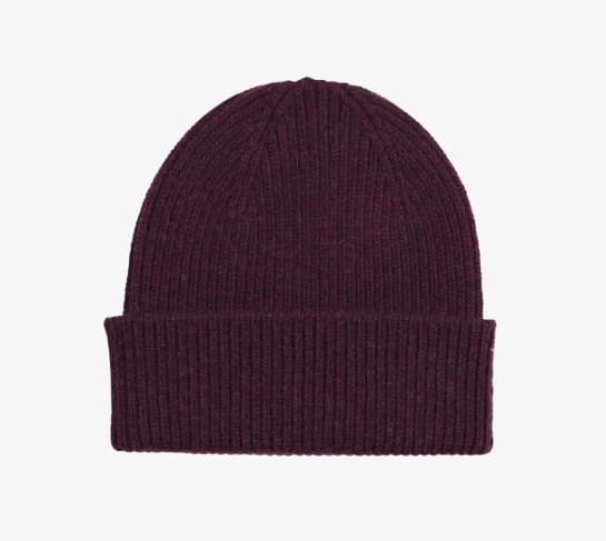 Bonnet Laine Merinos Bordeaux