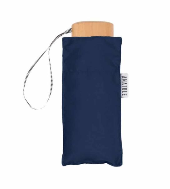Mini parapluie bleu marine – micro & solide – COLETTE