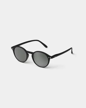 Lunettes forme d noir  verres gris