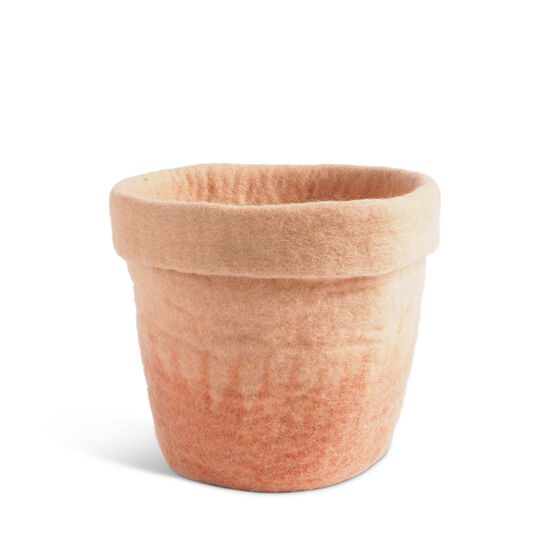 Caches Pots en laine -Terracotta L