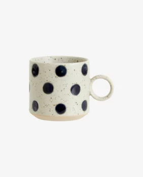 Tasse à thé en porcelaine a pois