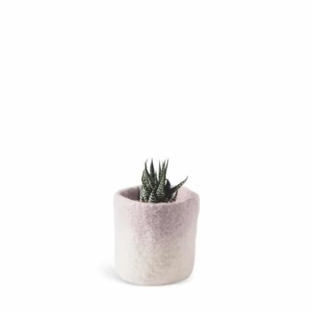 Cache pot en laine - lavender taille s