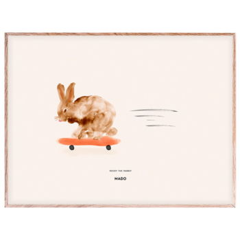 Poster rocky the rabbit 30 x 40cms