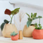 Caches Pots arrondis en laine - Terracotta S