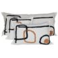 Coussin Tikri en lin et coton couleur Brick - 45x45 cms