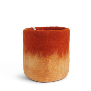 Cache pot en laine l - rust