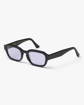 Lunettes de soleil deep black solid - lavender