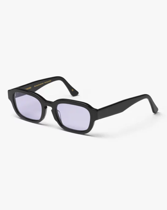 Lunettes De Soleil Deep Black Solid – Lavender