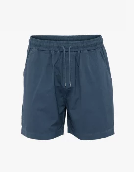 Short twill petrol blue