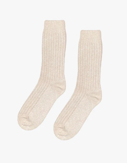 Chaussettes Merinos Ivory White