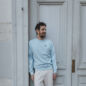 Crewneck People Plain Light Blue