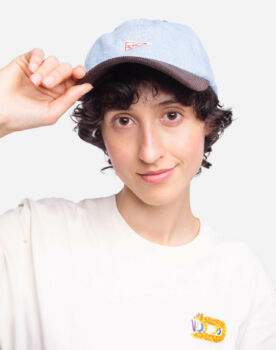 Casquette six pannel denim clair