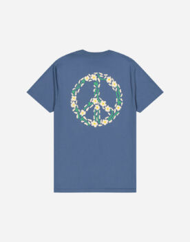 Tee shirt peace cobalt