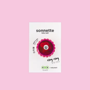 Sonnette vélo rose