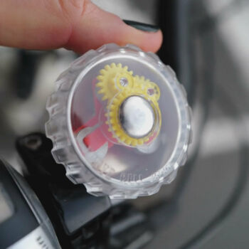 Sonnette vélo transparente