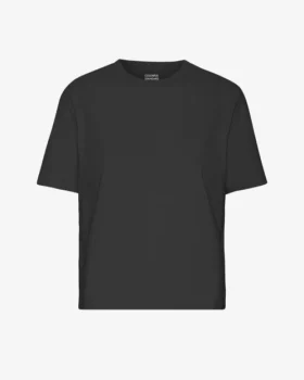 Crop shirt boxy deep black