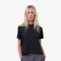 Crop Shirt Boxy Deep Black