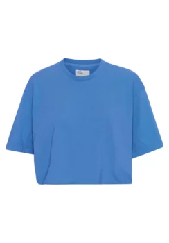 Crop shirt boxy pacific blue