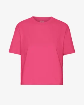 Crop shirt boxy bubblegum pink