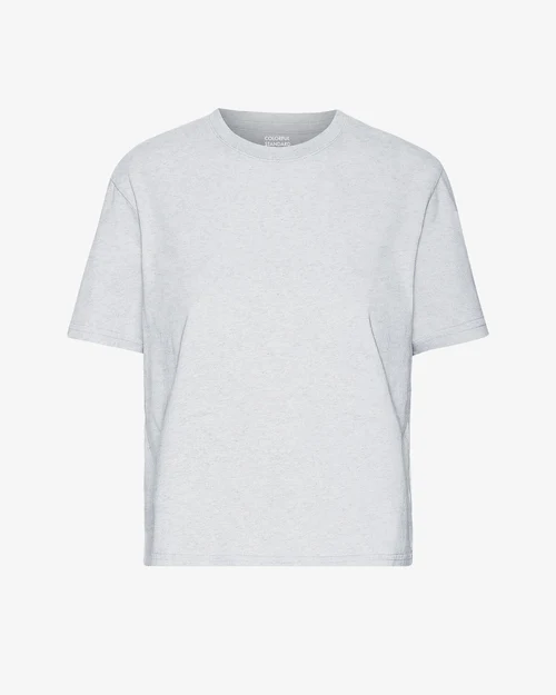 Crop Shirt Boxy Snow Melange