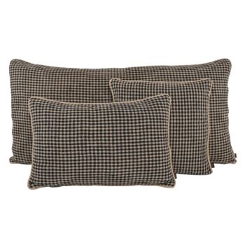 Coussin 45x45 piana charbon