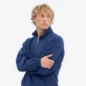 Quarter Zip Marine Blue