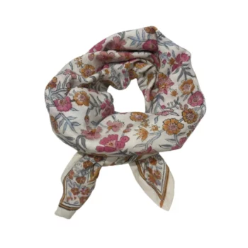 Foulard dehli azur mum 100*100