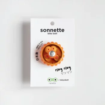 Sonnette vélo orange