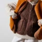 Veste Sans Manches Laine Marron Dark brown