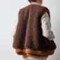 Veste Sans Manches Laine Marron Dark brown