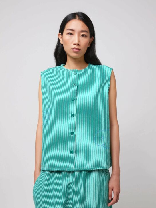 Veston twill brodé Lucky Fish