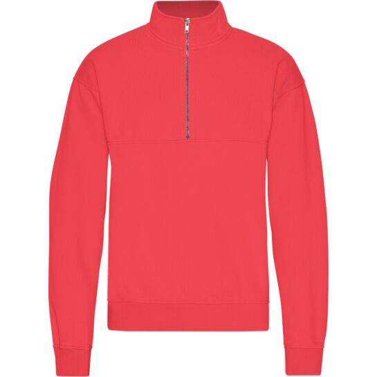 Quarter Zip Red Tangerine