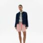 Short Geranio Rayures Rouge