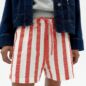 Short Geranio Rayures Rouge