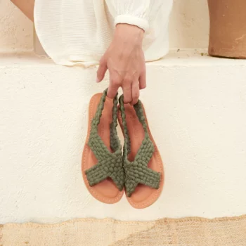 Sandales zula kaki