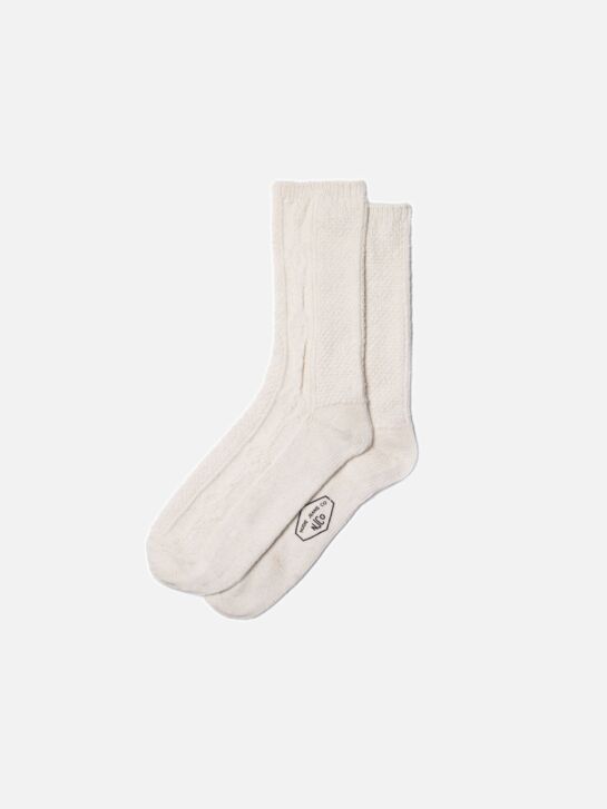 Chaussettes Cable White