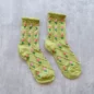 Chaussettes Tulipes Couleur Sauge 36-40