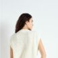 Gilet Manches Courtes Crashway Nacre