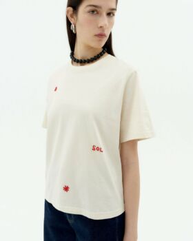 Tee shirt solsol femme écru