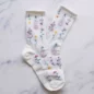 Chaussettes Jardin Botanique Blanc 36-40