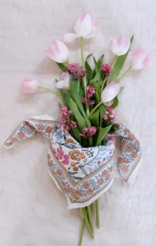 Foulard bébé dehli azur