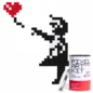 Pixel Art - La Fille Au Ballon