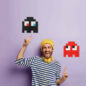 Space Invader - Les Gloomies Noir