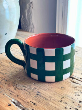 Flat mug vert foncé