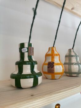 Stepped mini vase vert
