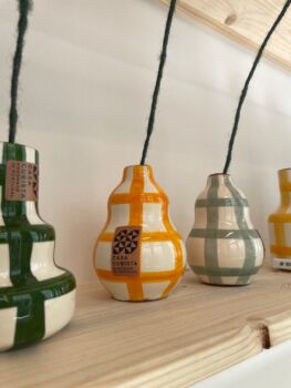 Gourde mini vase jaune
