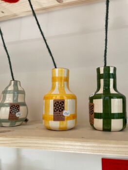 Carafe mini vase jaune