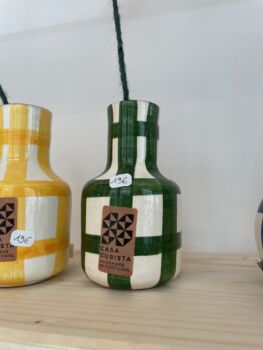 Carafe mini vase vert foncé