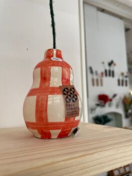 Gourde mini vase rouge